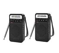 VENEKA Radio de Bolsillo Am/FM, Transistores, Altavoz, Auriculares, Portátil Interior/Exterior