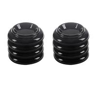 VENEKA Tazas para pianos 8 piezas tazas para pianos verticales de plástico juego de patas para accesorios de piano vertical (negro)