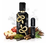 VENENO NEGRO Perfume Unisex 100ml - Fragancia Dulce Ahumada con Tabaco, Vainilla y Canela - Aroma Intenso y Duradero + Atomizador Drikanbest de Regalo