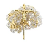 Venerare Católica Cristal Boda Rosario