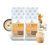 VENESSA VCS 1 sopa de champiñones 2 x 1 kg - Sopa de sopa de champiñones en polvo - Sopa de champiñones cremosa fina - Sopa de sopa expendedora - sin grumos - para máquina de vendar