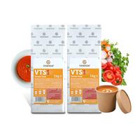 VENESSA VTS 1 Sopa cremosa de tomate 2 x 1 kg - Máquina de vendar sopa en polvo - Sopa de tomate cremosa fina - Sopa de tomate - sin grumos - Preparación rápida apta para máquinas expendedoras