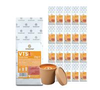 VENESSA VTS 1 Sopa de crema de tomate 20 x 1 kg - Paquete económico - Cremosa sopa de tomate mediterránea refinada con especias para máquinas expendedoras - sopa de máquina expendedora - para