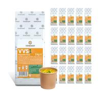 VENESSA VTS 1 Sopa de verduras fina 20 x 1 kg - Paquete económico - Caldo de verduras fino refinado redondeado con especias para máquinas expendedoras - Sopa expendedora - Perfecto para gastronomía