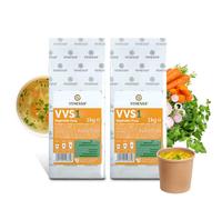 Venessa VVS1 - Caldo de verduras fino 2 x 1 kg - Máquina de sopas en polvo - Sopa vegetariana - Sopa de verduras sin grumos - Preparación rápida apta para máquinas expendedoras