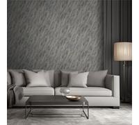 Venezia Mármol Pintado M66319 Gris Purpurina Relieve Vinilo Metálico Muriva