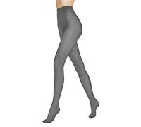 VENEZIANA NUOVA Medias suaves para mujer, opacas, negras, 40 DEN, mate, multicolor, costura plana, medias gruesas para mujer, color negro, gris, L