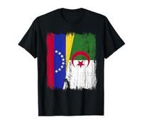 Venezuela Argelia Media Bandera Patrimonio Argelino Venezolano Camiseta