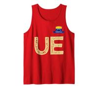 Venezuela Bandera Humana Letra U y Letra E Venezuela Vin Camiseta sin Mangas