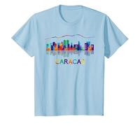 Venezuela Caracas City - Bandera Veneciana Arepas Pan Camiseta, Niños, Azul Bebé, 2 años