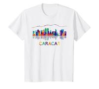 Venezuela Caracas City - Bandera Veneciana Arepas Pan Camiseta, Niños, Blanco, 8 años