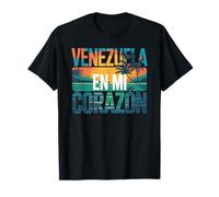 Venezuela en mi Corazón Orgulloso Raíces Venezolanas Latino Camiseta
