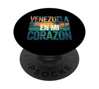 Venezuela en mi Corazón Orgulloso Raíces Venezolanas Latino PopSockets PopGrip Adhesivo