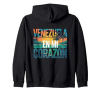 Venezuela en mi Corazón Orgulloso Raíces Venezolanas Latino Sudadera con Capucha
