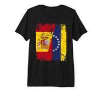 Venezuela ESPAÑA Bandera de la Amistad Venezuela Camiseta Premium