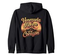 Venezuela Florece en mi Corazon, Orgullo venezolano atemporal Sudadera con Capucha