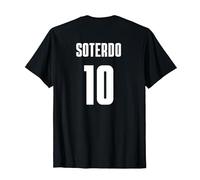 Venezuela La Vinotinto Fútbol Soteldo Venezolano Camiseta, Hombre, Negro, S
