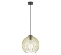 Venezuela Lámpara colgante redonda (40 W, Ø x Al: 40 x 110 cm, Oro, Negro, E27)