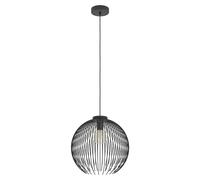 Venezuela Lámpara colgante redonda (40 W, Ø x Al: 40 x 110 cm, Negro, Negro, E27)