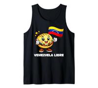 Venezuela Libre Venezolana Libertad Fuerte Bandera Arepa Camiseta sin Mangas