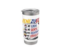 Venezuela Siempre en Mis Recuerdos Mi Orgullo Vaso térmico de acero inoxidable de doble pared