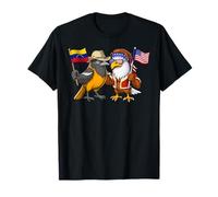 Venezuela USA Raíces Bandera venezolana Americana Orgullosa Camiseta