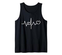 Venezuela VZLA Heartbeat Line Heart Venezolano Camiseta Camiseta sin Mangas