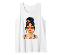 Venezuelan Girl Venezuela Flag Venezolana Girlfriend Wife Camiseta sin Mangas