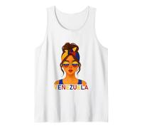 Venezuelan Girl Venezuela Flag Venezolana Girlfriend Wife Camiseta sin Mangas