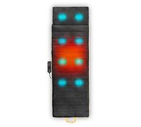 Venga! Esterilla de Masaje Calefactada, 5 Modos de Masaje, 3 Intensidades de Vibración, Negro/Naranja, VG MAS 3002