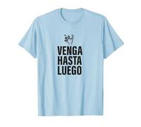 Venga, hasta Luego Pesado. Irónica y Divertida Camiseta, Hombre, Azul Bebé, XXL