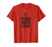 Venga, hasta Luego Pesado. Irónica y Divertida Camiseta, Hombre, Rojo, 3XL