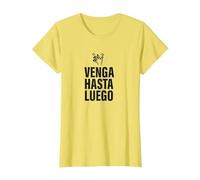 Venga, hasta Luego Pesado. Irónica y Divertida Camiseta, Mujer, Limón, M