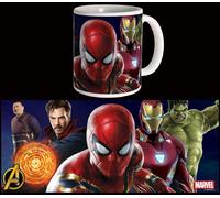 Vengadores infinity war taza spider-man