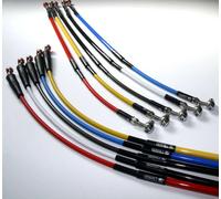 VENHILL Manguera de freno delantera negra/racor de acero inoxidable KTM/Husqvarna, negro