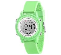 Venhoo Reloj de pulsera de silicona colorido intermitente para deportes al aire libre, Verde brillante, Classic