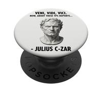 Veni Vidi Vici Ahora sobre Estos informes de TPS Julius Czar PopSockets PopGrip Adhesivo
