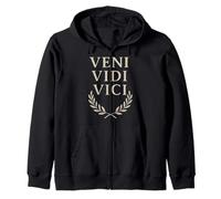 Veni Vidi Vici Roman Motto Gym Motivación Gráfico Sudadera con Capucha