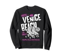 Venice Beach California - Patines de Ruedas Retro Sudadera