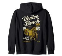 Venice Beach California Retro Vintage Diseño Envejecido Sudadera con Capucha