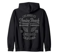 Venice Beach California Retro Vintage Surf Diseño Envejecido Sudadera con Capucha