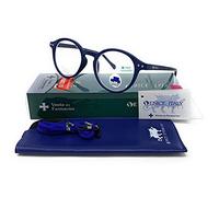 VENICE EYEWEAR OCCHIALI | New Model Gafas de lectura con filtro bloqueo de LUZ AZUL para gaming, ordenador, móvil. Anti fatiga Lennon Professional Executive UNISEX venice (Azul Marino, 2.50)