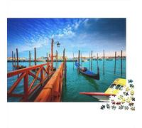 Venice Gondola 1000 Piezas Puzzle Reciclado Niños Educativo Accesorios para Juegos Padre-Hijo 52x38cm/1000pcs para Decoración del Hogar