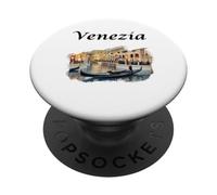 Venice Italy Travel Venezia Gondola PopSockets PopGrip Adhesivo