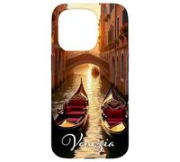 Venice Romantic Sunset Scene for Venezia, Italy Fans Carcasa para iPhone 15 Pro