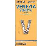 Venecia, plano callejero plastificado. Escala 1:6.500. Borch.: Venice, Venice Lagoon, Murano, Torcello, Burano, Lido, Veneto (Borch Map)