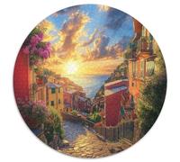 Venice Water City 1000 Pieces Jigsaw Puzzles For Adults Family Challenge Toys Stress Relieving Entertainment Cultivate The Spirit of Teamwork for Men, Women, Elders, Seniors 1000pcs (67.5x67.5cm)