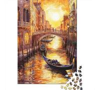 Venice Water City Jigsaw Puzzles Puzzle for Adults Kids. 1000 Piece Impossible Challenge Toy Educational Game Home Decoration for Educational Games Gifts 1000pcs (75x50cm)