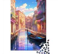 Venice Water City Jigsaw Puzzles Puzzle for Adults Kids. 1000 Piece Impossible Challenge Toy Educational Games Home Decoration for Adults& Kids Age 14 Years Up 1000pcs (75x50cm)