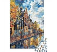Venice Water City Jigsaw Puzzles Puzzles for Adults Kids. 1000 Pieces Impossible Challenge Toy Educational Game Home Decoration for Adults& Kids Age 14 Years Up 1000pcs (75x50cm)